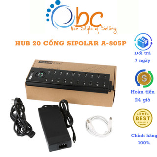  Hub 20 Port Sipolar A-805P Bộ Chia Cổng USB - Chuyên Làm phone farm sạc điện thoại 4G proxy 