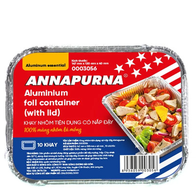 Khay nhôm Annapurna tiện dụng có nắp đậy Moriitalia 0003056