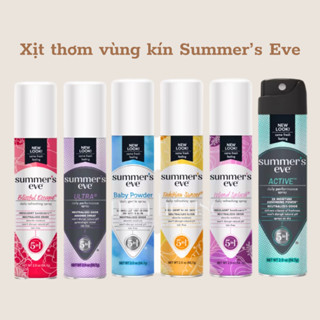 Xịt thơm vùng kín Summer's Eve, chăm sóc phụ khoa, vệ sinh, hút ẩm, khử mùi vùng kín phụ nữ