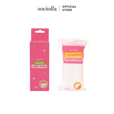 Combo 02 Bông Tẩy Trang Daily Cleansing & Toning Pads Sociolla Collection 80 Miếng
