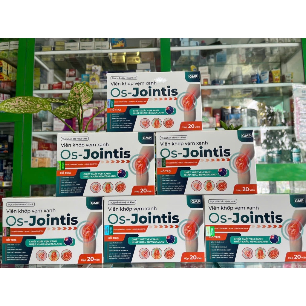 Viên dưỡng, trơn ổ khớp, giảm đau Os Jointis - Viên khớp vẹm xanh NewZealand - Hộp 20v - NT Bình An