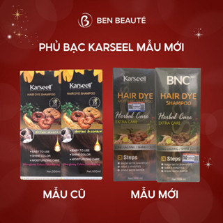 Dầu Gội Phủ Bạc Thảo Dược Nâu - Đen Karseell Hair Dye Shampoo 500ml