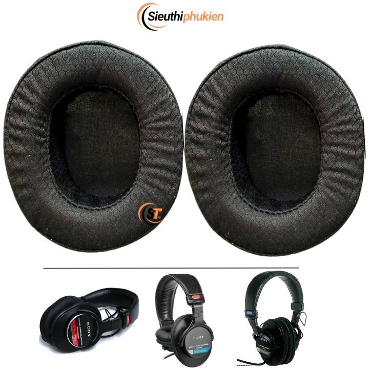 Bọc ốp tai nghe Sony MDR-CD900ST / MDR-V6 / MDR-7506 MDR-1A chất liệu da / vải bền bỉ