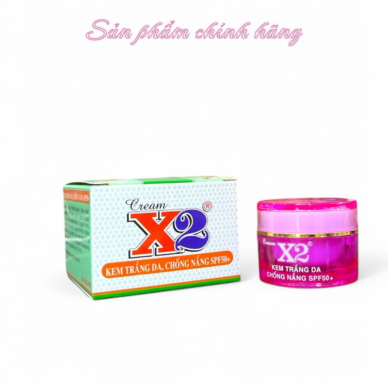 Kem X2 Kem Trắng Da Chống Nắng SPF50+ 8gram