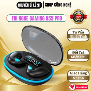 Tai nghe X55 / F9 / M10 / M10 / M19 PRO mini không dây, chống ồn, Bluetooth 5.3, phù hợp cho thể thao, game và ngủ.