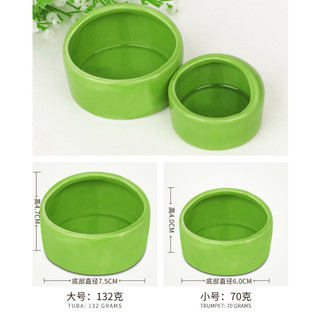 Chén sứ vòm trơn cho hamster, nhím kiểng