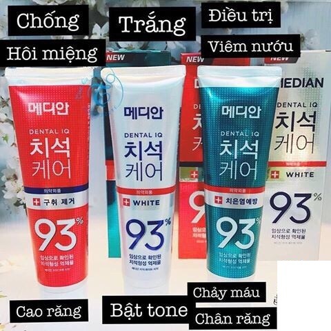 Kem Đánh Răng Median Dental IQ 93% Hàn Quốc