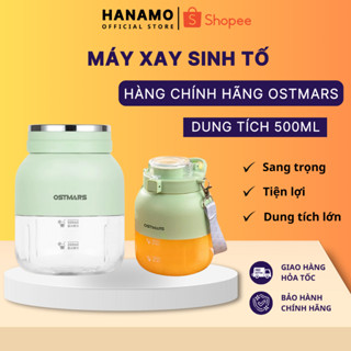 Máy Xay Sinh Tố Cầm Tay Mini Ostmars Sạc Tích Điện,Máy Xay Mini Cầm Tay 10 Lưỡi Dao Đa Năng Nhỏ Gọn Dung Tích 500ml