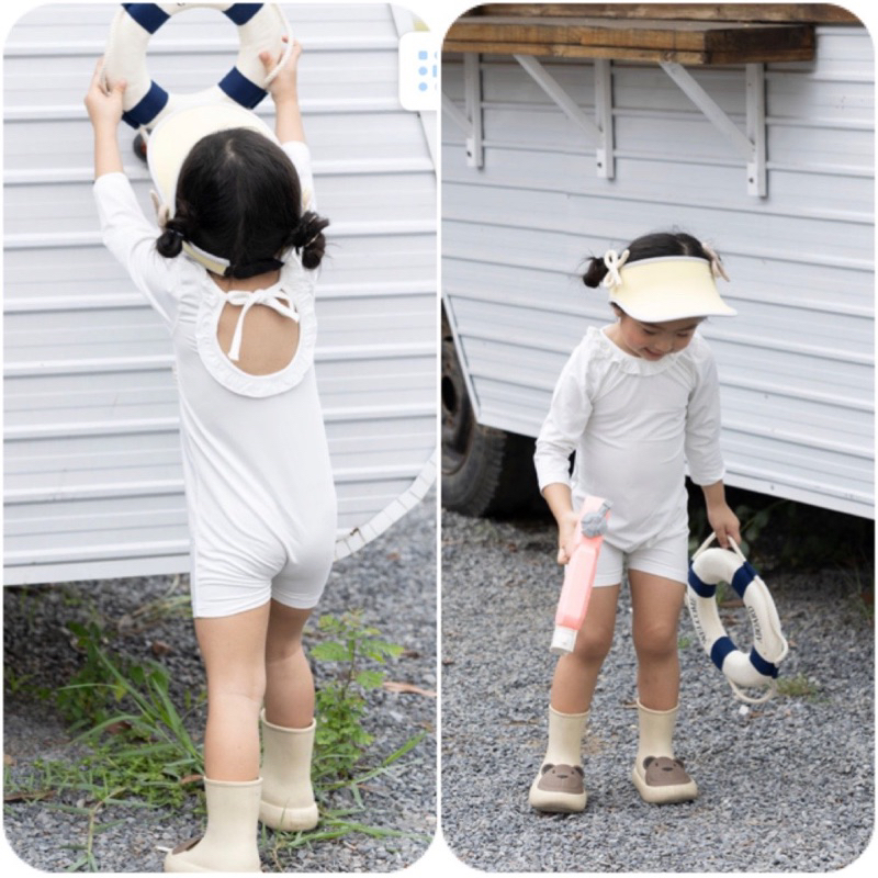 Đồ bơi em bé gái tay dài manila