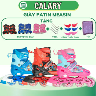 Giày Patin Trẻ Em  Cougar [CENTOSY] Measin - Có Đèn Bánh, Form Chắc Chắn, Phanh Chân An Toàn