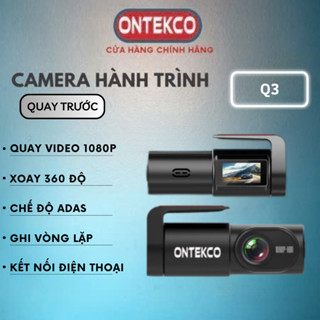 Camera hành trình ONTEKCO Q3/ V9 Ghi Hình 1080P Kết Nối wifi Xem Qua ĐT, Quay phía trước hoặc quay trong xe an toàn