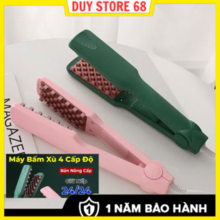  Máy dập phồng chân tóc vuông máy dập xù 4 cấp độ nhiệt điều chỉnh nhiệt độ thông minh bảo hành 12 tháng 