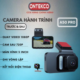 Camera hành trình ô tô ONTEKCO A50 Pro Wifi Chống Rung tự động - Kết Nối Xem Qua Điện Thoại. BH hãng 12 tháng