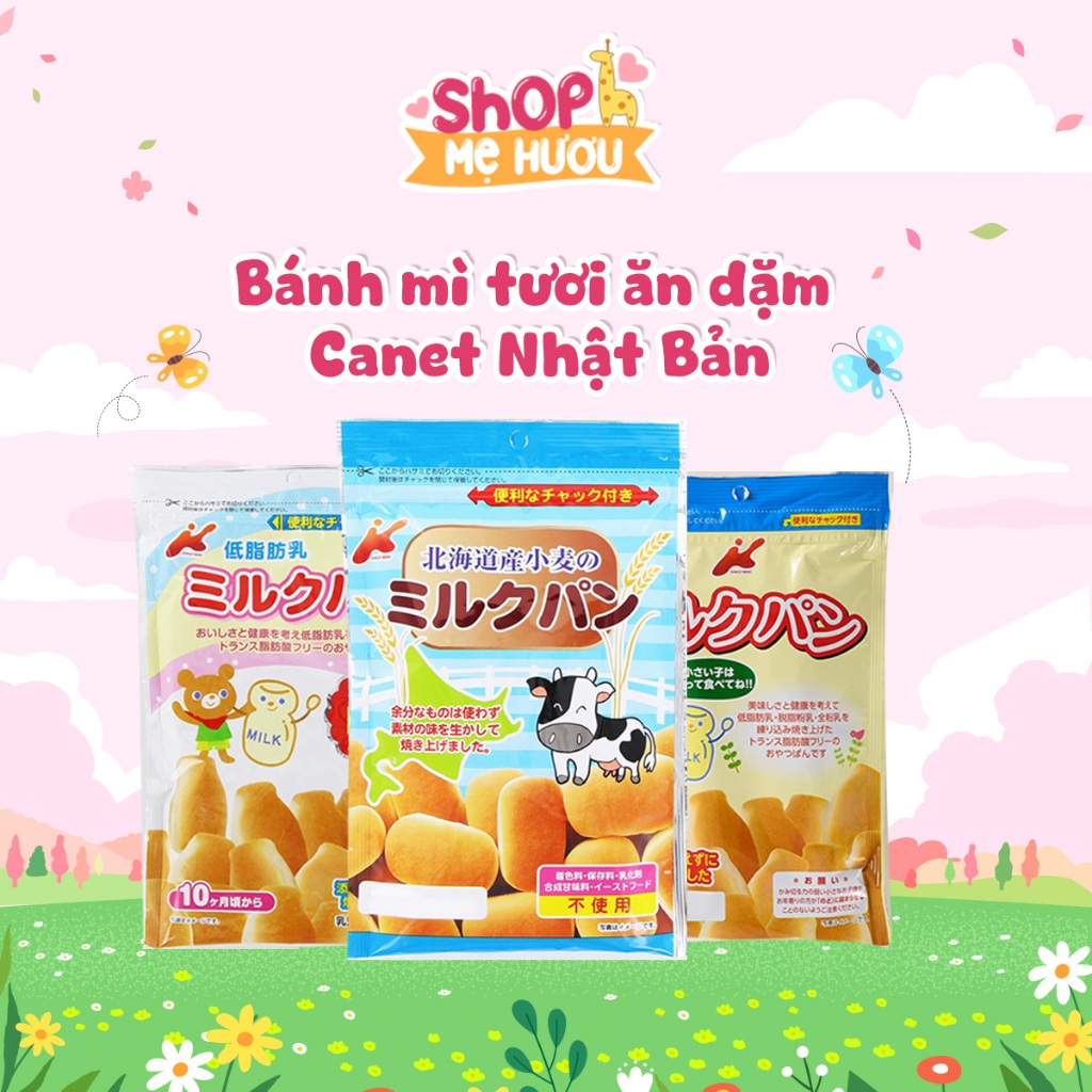 Bánh Mì Tươi Cho Bé Ăn Dặm Canet Nhật Bản Cho Bé Ăn Sáng Ăn Vặt Thơm Ngon Dễ Ăn