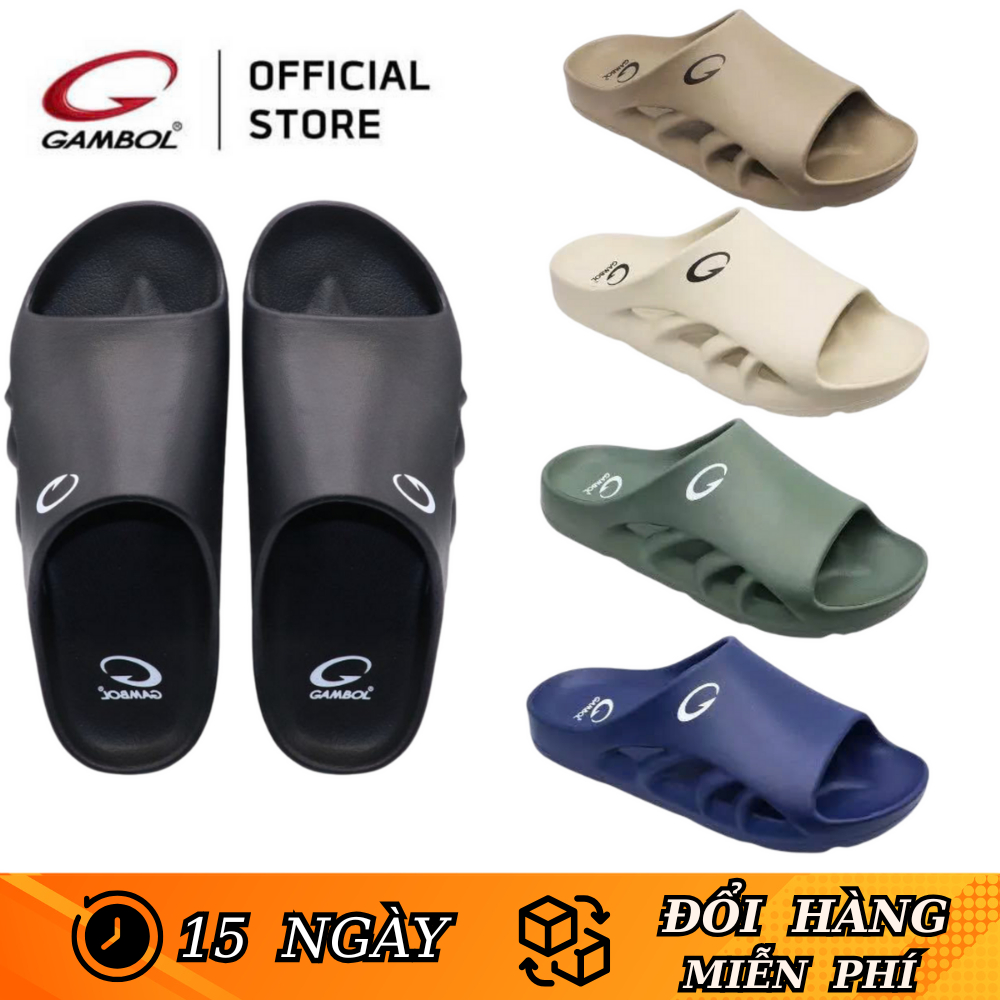 Dép Thái Lan Quai Ngang Nam Nữ GAMBOL 42207 Cao Su Non Chính Hãng Đúc Nguyên Khối DéP Cao Su Đế Bằng