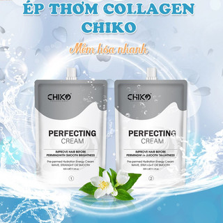 (CHÍNH HÃNG) Thuốc ép/duỗi tóc collagen thông minh CHIKO (Cặp Lớn)