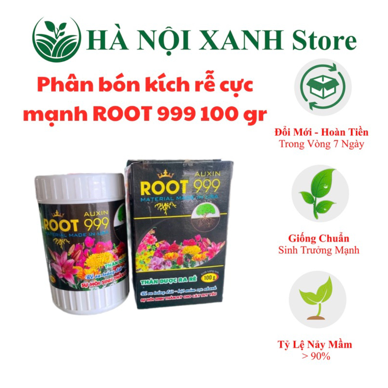 Thuốc kích thích ra rễ cực mạnh ROOT 999  hũ 100grBổ sung auxin, các chất chuyên dụng kích ra  rễ nh
