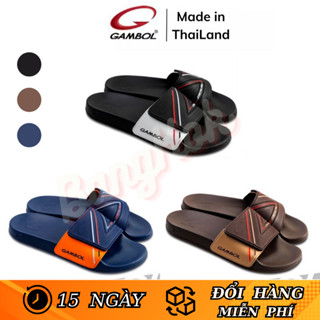  Dép Thái Lan Nam GAMBOL 43114 Quai Ngang Chính Hãng Dép Quai Dán Siêu Nhẹ Êm Chân Chống Trơn Trượt 