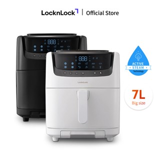 Nồi chiên không dầu & hấp Lock&Lock Steam Air Fryer 7L - màu đen và màu trắng EJF881