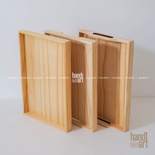 Khay gỗ tay cầm, Khay đựng bánh, trái  phong cách nhật bản