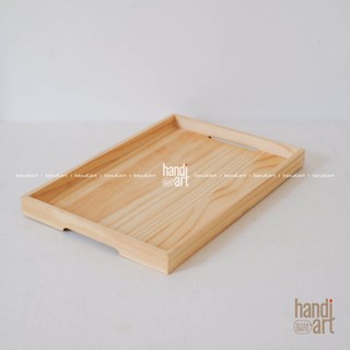 Khay gỗ tay cầm, Khay đựng bánh, trái  phong cách nhật bản