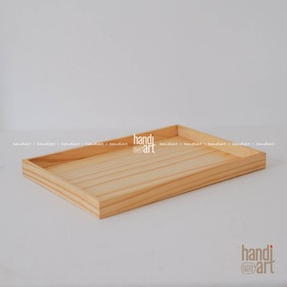 Khay gỗ tay cầm, Khay đựng bánh, trái  phong cách nhật bản