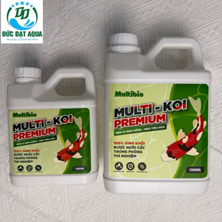  Vi sinh hồ koi Multi Koi Premium - can 1000ml-2000ml - xử lý độc tố làm trong nước-khử mùi hôi tanh 