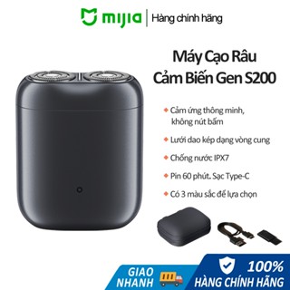 Máy cạo râu Xiaomi Mijia S200, Cảm biến thông minh, lưỡi dao đôi cong, chống nước IPX7, bền bỉ