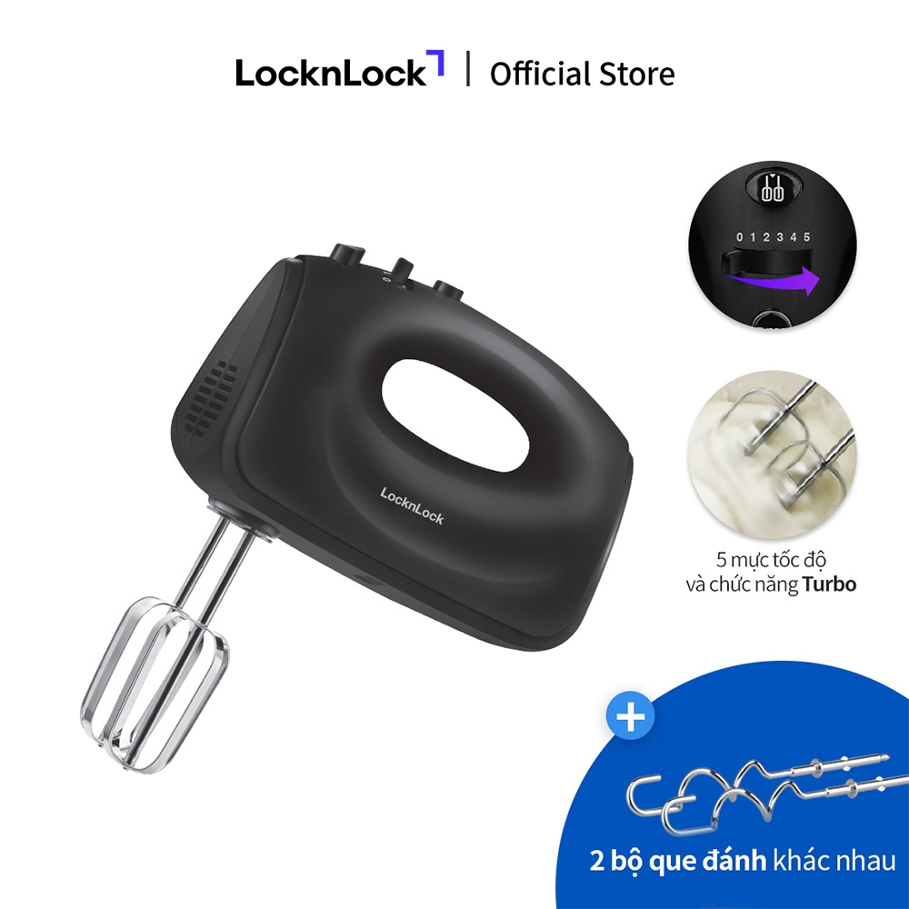 Máy đánh trứng Lock&Lock Hand Mixer - màu xám đậm EJM501DGRY