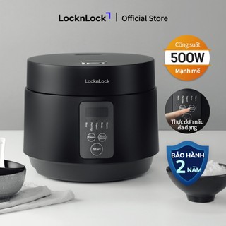 Nồi cơm điện Lock&Lock Compact Rice Cooker 1.2L màu đen EJR346BLK