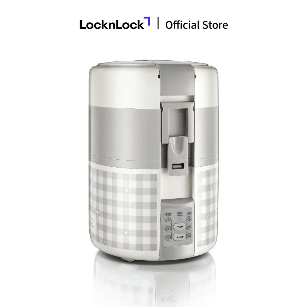 Hộp cơm điện Lock&Lock màu xám 2L EJR216
