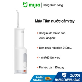 Máy tăm nước Mijia F300 MEO703 Tần số xung 2000/phút, 3 vòi, 4 chế độ, sạch mảng bám 99.4%