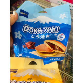 Bánh Dorayaki Chà bông xốt bơ - Xốt Sôcôla Kido's túi 5 chiếc