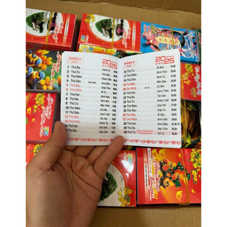 Sổ cầm tay mini 3 cuốn 2025 ( 6.5x10cm)