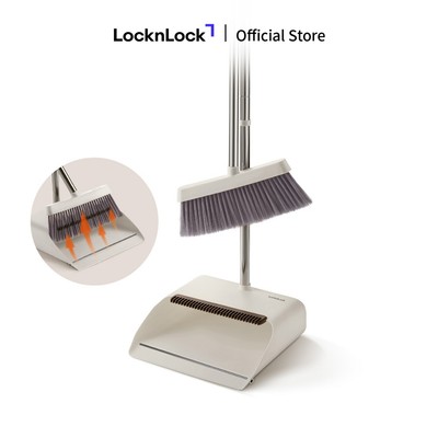Bộ chổi quét nhà Lock&Lock, cây chổi 28x83cm, dụng cụ hốt 24.5x26x95cm - ETM465