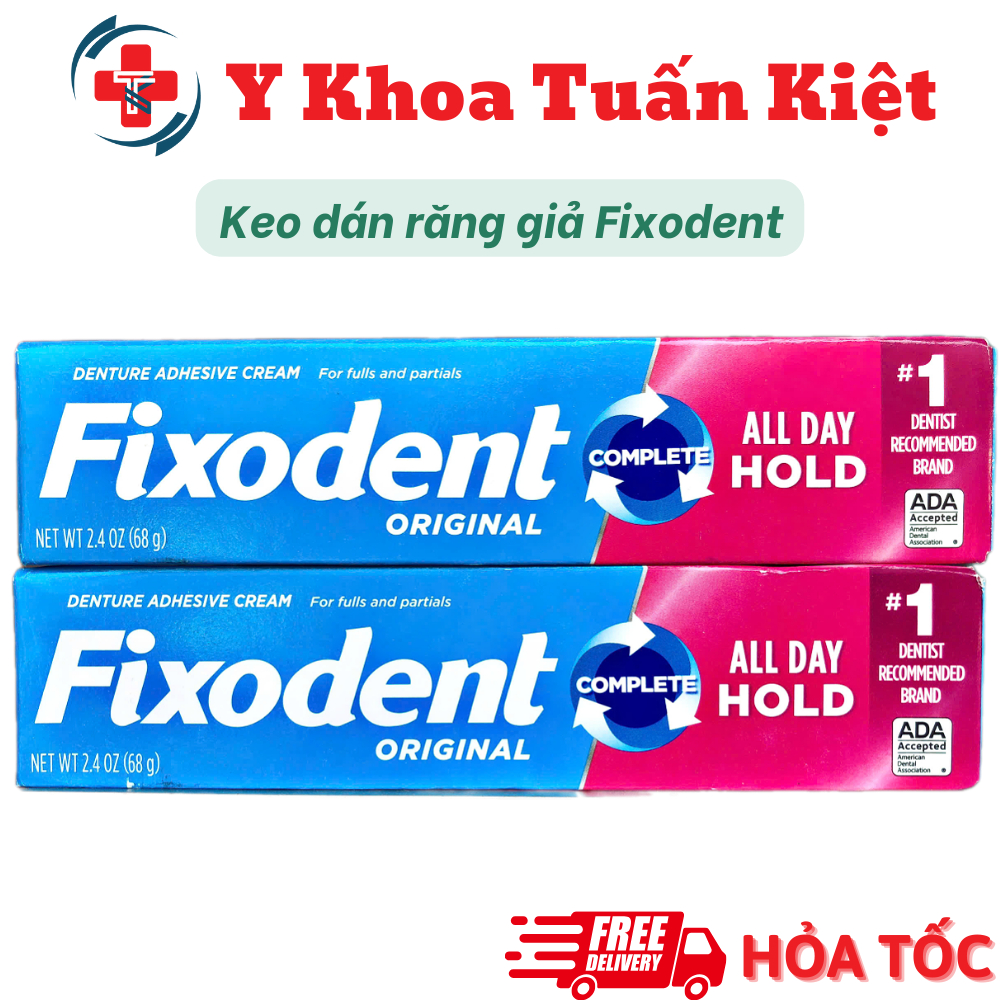 ✅ Keo dán răng giả Fixodent