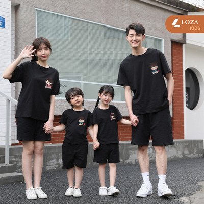 Áo phông gia đình LOZA KIDS in hình dễ thương - Áo đồng phục gia đình – Mã GĐ3055