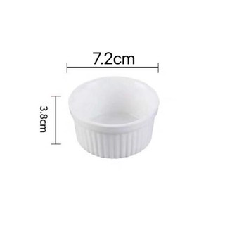 Cốc sứ Ramekin (màu ngẫu nhiên)