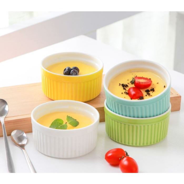 Cốc sứ Ramekin (màu ngẫu nhiên)