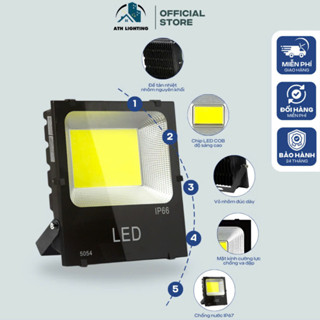 Đèn Pha Led Ngoài Trời  ATH LIGHTING Điện 220v Công Suất 50W,100w,200w Chống Nước Tuyệt Đối