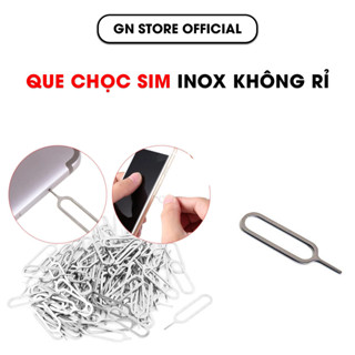 Que chọc sim điện thoại, lấy sim dùng cho tất cả máy điện thoại, máy tính bảng inox không rỉ - GN STORE