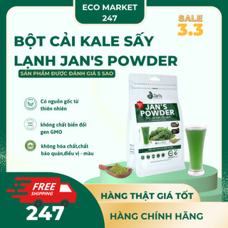 Bột cải xoăn kale sấy lạnh nguyên chất Jan's 50g 