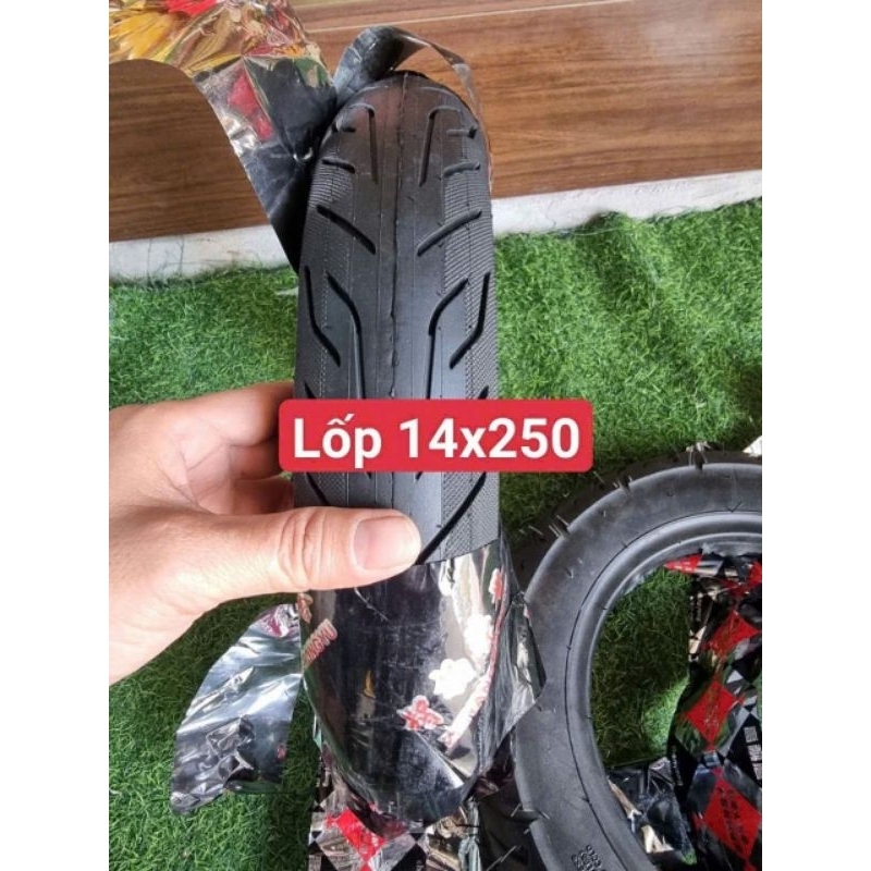 Lốp xe điện 14*250 ( Lốp Không săm )