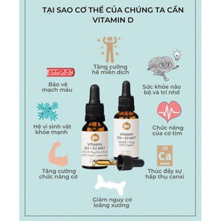 VITAMIN D3K2 MK7 ĐỨC SUNDAY NATURAL NHẬP KHẨU