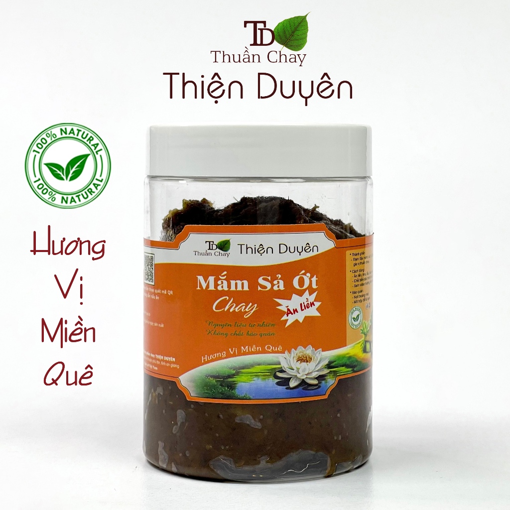 [Thiện Duyên] Mắm Sả Ớt Chay (ĂN LIỀN) 300g - Làm từ đậu nành nguyên chất - Thuần chay