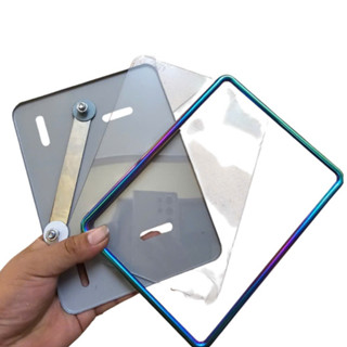  Khung biển số Viền Biển Bộ Biển Đủ TiTan Inox Xe máy PTXM-TH 