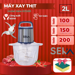 Máy xay thịt đa năng Seka SK2288 dung tích 2L công suất 500W lưỡi dao 4 cánh sắc bén BH 12 tháng