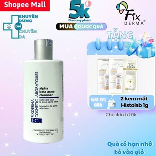 Sữa Rửa Mặt Giảm Mụn Phục Hồi Da Fixderma FCL Alpha-Beta Acne Cleanser 200ml