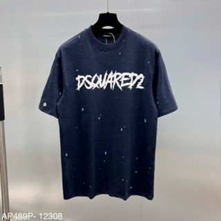 Áo Phông Nam Nữ DSQ 2 Bản Basic In Chữ Dsquared2 Trước Ngực Chấm Sơn Đủ Team Mác Chính Hãng Siêu Đẹp