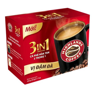Cafe Hòa Tan 3 In 1 Highlands Coffee (17G x 40 Gói)